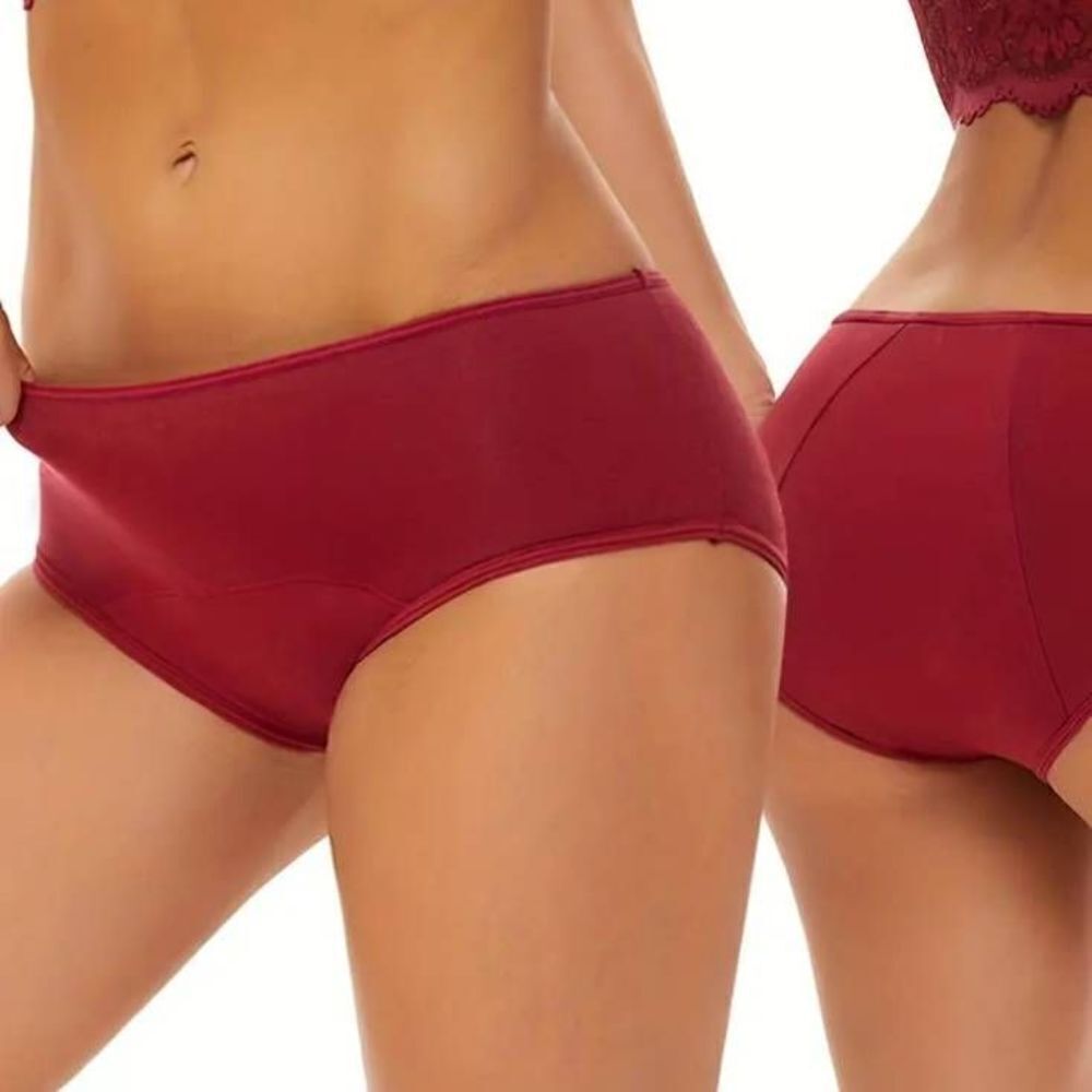 Womens Menstrual Period Anti-Leak Full Coverage Panties XL -B